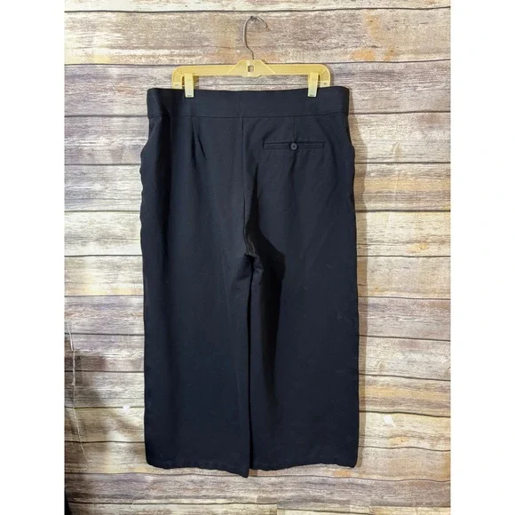 Spanx The Perfect Wide Leg Ponte Knit Trouser Pant Black 20385R Womens 2X Plus - Picture 3 of 6